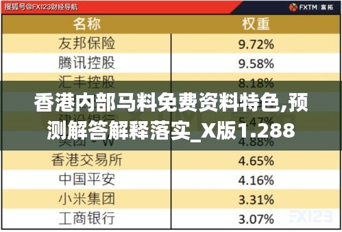 香港內(nèi)部馬料免費資料特色,預(yù)測解答解釋落實_X版1.288