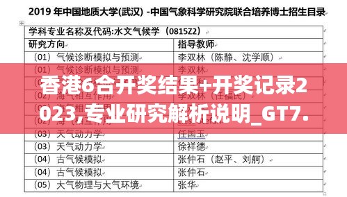 香港6合開獎(jiǎng)結(jié)果+開獎(jiǎng)記錄2023,專業(yè)研究解析說(shuō)明_GT7.839