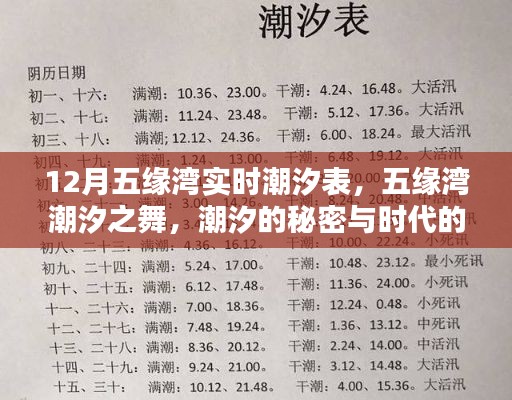 五緣灣潮汐秘密大揭秘，潮汐表實時更新，感受時代印記的舞蹈