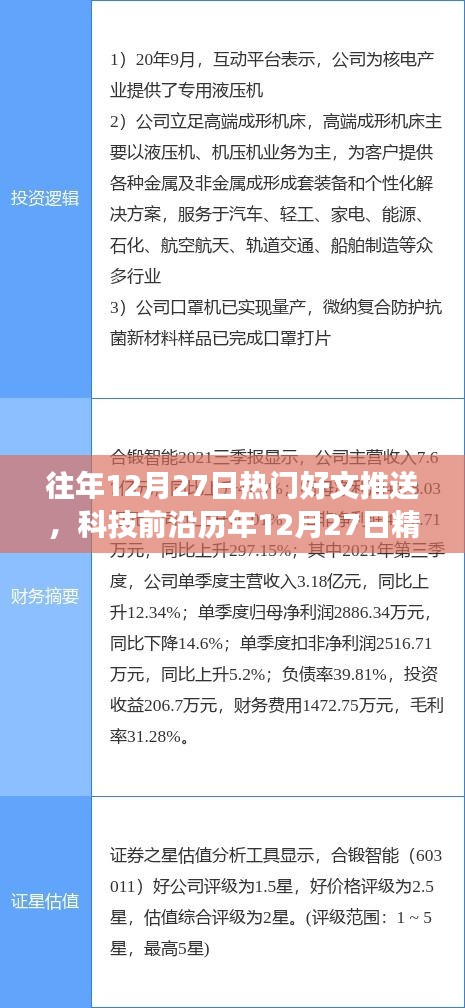 『科技前沿精選好文回顧，領(lǐng)略全新高科技產(chǎn)品魅力，提升生活品質(zhì)』