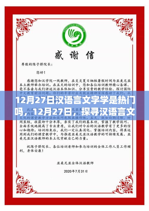探尋漢語言文字學(xué)的魅力與趨勢，熱門背后的故事解析