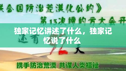獨(dú)家記憶講述了什么，獨(dú)家記憶說了什么 