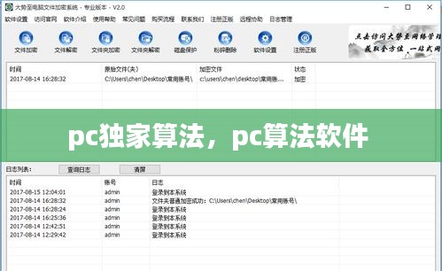 pc獨家算法，pc算法軟件 