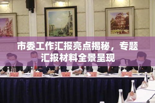 市委工作匯報(bào)亮點(diǎn)揭秘，專題匯報(bào)材料全景呈現(xiàn)
