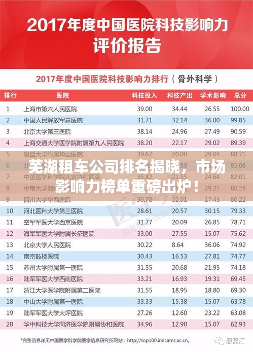 蕪湖租車公司排名揭曉，市場(chǎng)影響力榜單重磅出爐！