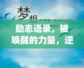 勵(lì)志語錄，被喚醒的力量，逆境成長的啟示