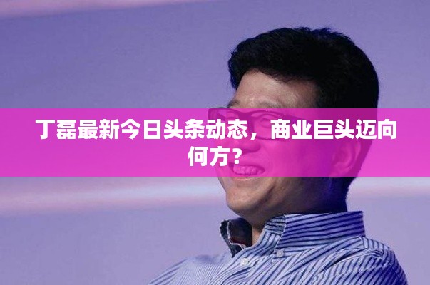 丁磊最新今日頭條動(dòng)態(tài)，商業(yè)巨頭邁向何方？