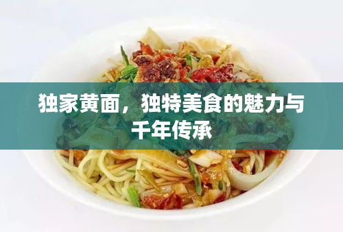 獨家黃面，獨特美食的魅力與千年傳承