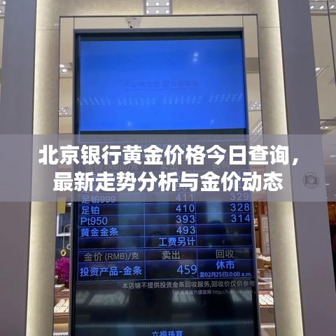 北京銀行黃金價(jià)格今日查詢，最新走勢分析與金價(jià)動態(tài)