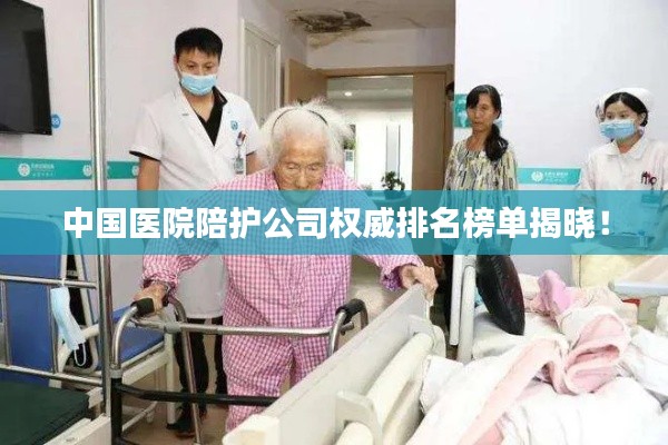 中國醫(yī)院陪護(hù)公司權(quán)威排名榜單揭曉！