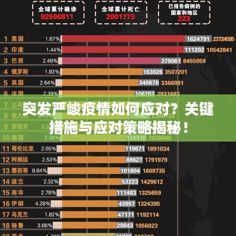 突發(fā)嚴(yán)峻疫情如何應(yīng)對？關(guān)鍵措施與應(yīng)對策略揭秘！
