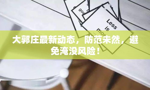 大郭莊最新動態(tài)，防范未然，避免淹沒風險！