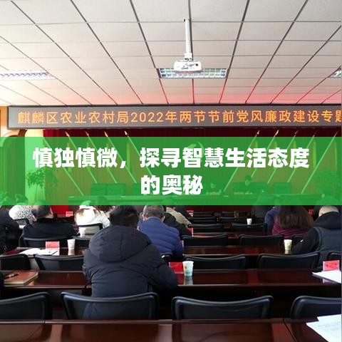 慎獨(dú)慎微，探尋智慧生活態(tài)度的奧秘