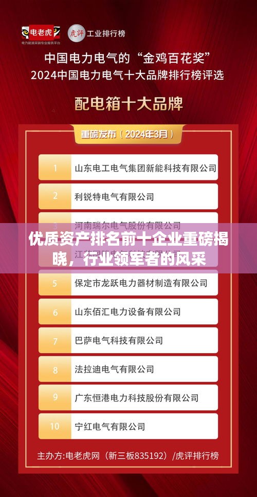 優(yōu)質資產排名前十企業(yè)重磅揭曉，行業(yè)領軍者的風采