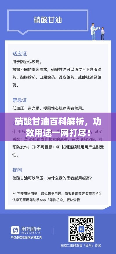 硝酸甘油百科解析，功效用途一網(wǎng)打盡！