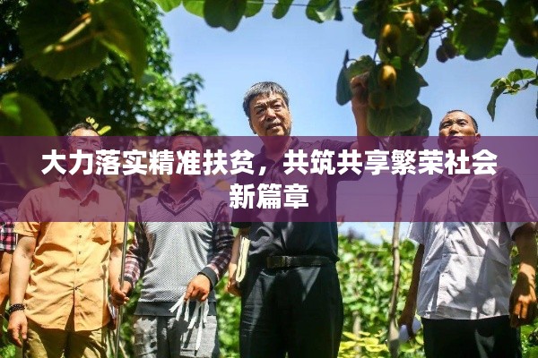 大力落實(shí)精準(zhǔn)扶貧，共筑共享繁榮社會(huì)新篇章