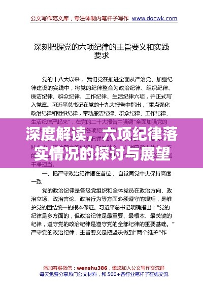 深度解讀，六項(xiàng)紀(jì)律落實(shí)情況的探討與展望