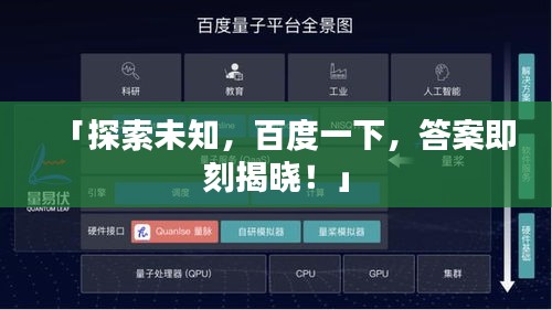 「探索未知，百度一下，答案即刻揭曉！」