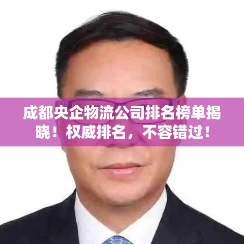 成都央企物流公司排名榜單揭曉！權(quán)威排名，不容錯過！