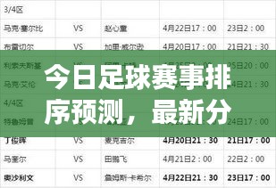 今日足球賽事排序預(yù)測(cè)，最新分析揭秘勝者名單